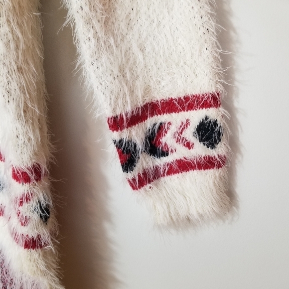 ANTHROPOLOGIE EVERLEIGH Aztec Imitation Mohair Knitted Sweater - Picture 8 of 13